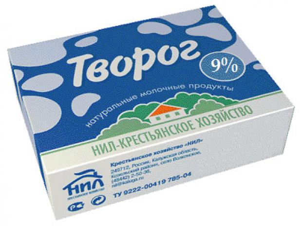 Творог Нил 9% БЗМЖ, 200 г