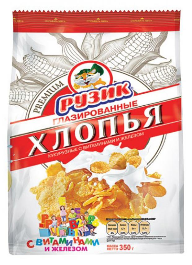 Хлопья кукурузные РУЗИК глазированные, 350 г