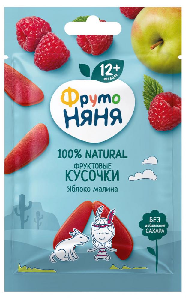 Кусочки фруктовые ФрутоНяня Яблоко-Малина с 12 мес., 15 г