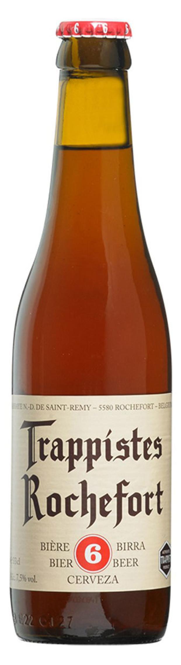 Пиво Trappistes Rochefort 6 темное фильтрованное 7,5 %, 330 мл