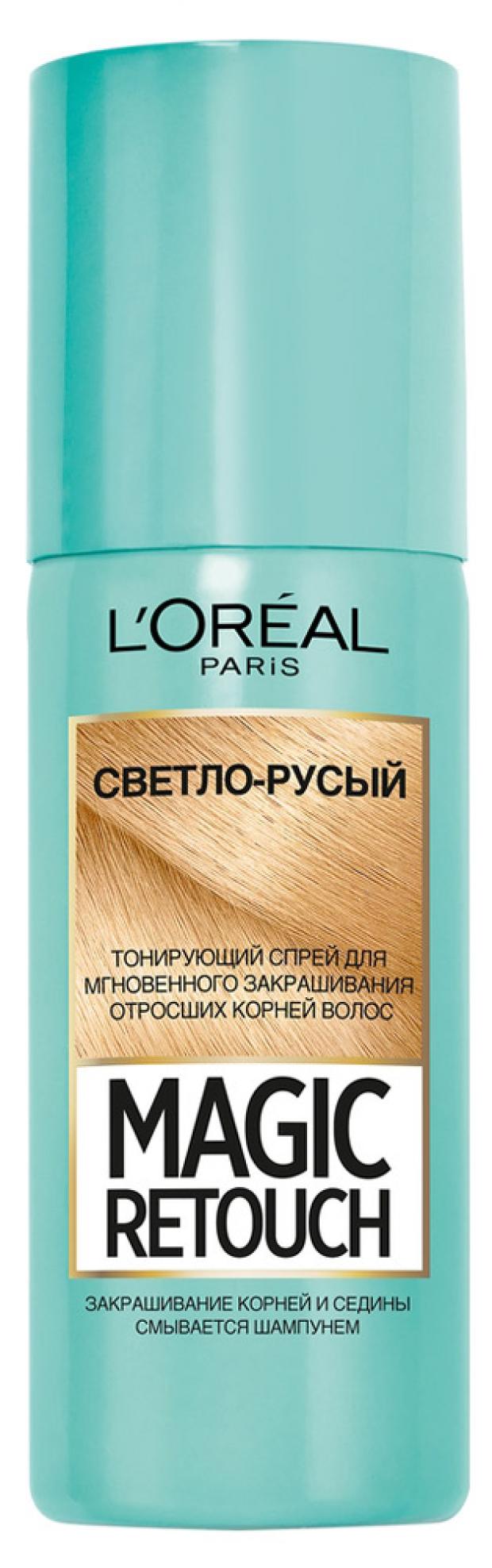 фото Спрей тонирующий для корней l'oreal paris magic retouch светло русый, 75 мл