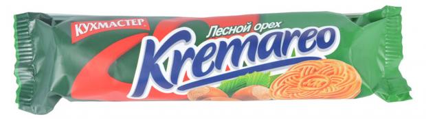 Печенье КУХМАСТЕР Kremareo с лесным орехом, 100 г печенье кухмастер золотая симфония 150 г