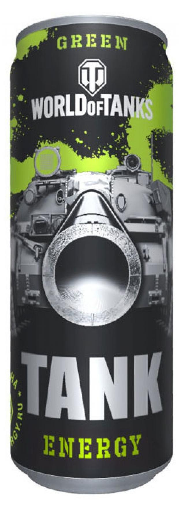

Энергетический напиток TANK Energy WoT GREEN, 450 мл