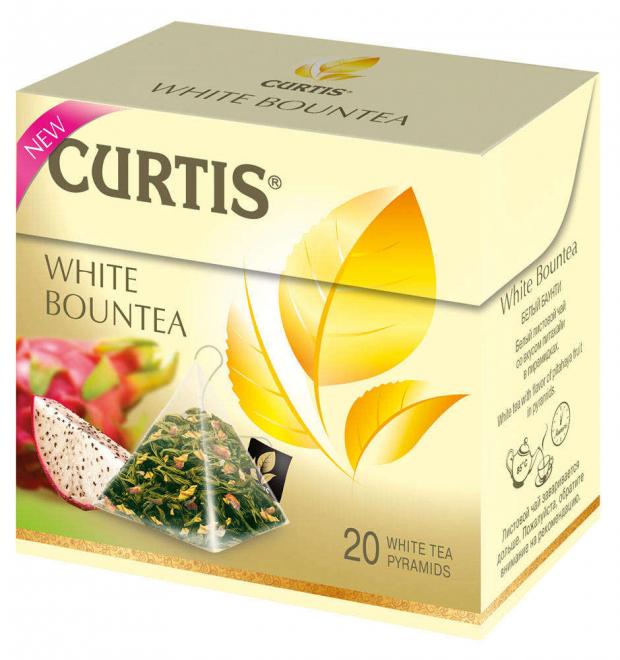 чай фруктовый curtis summer berries в пирамидках 20х1 7 г Чай белый Curtis White Bountea ароматизированный в пирамидках, 20х2.9 г