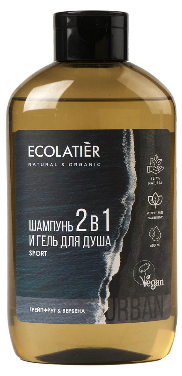 

Шампунь-гель для душа мужской Ecolatier 2в1 Грейпфрут и вербена, 600 мл