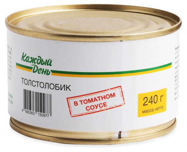 

Толстолобик «Каждый День» в томатном соусе, 240 г