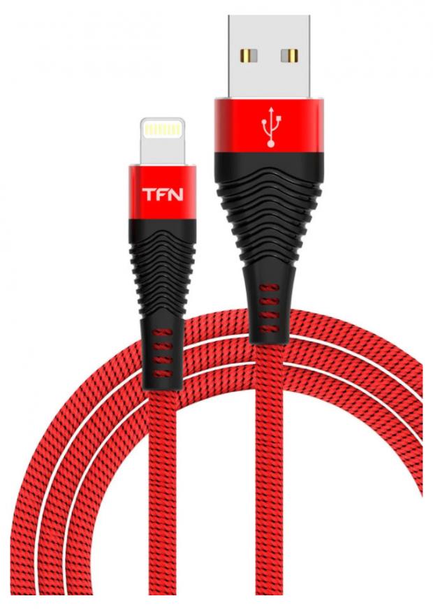 Кабель TFN Lightning 8-pin - USB 2,4 А красный, 1 м