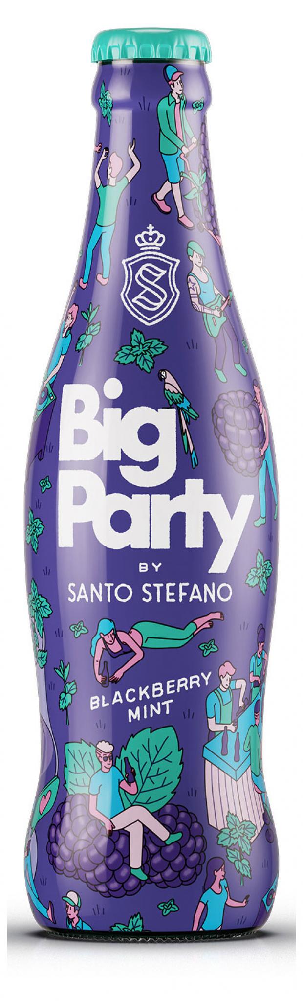 Напиток Big Party by Santo Stefano Ежевика и Мята 5%, 300 мл