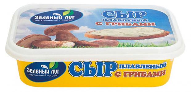 Сыр плавленый Зеленый луг с грибами 45% БЗМЖ, 180 г
