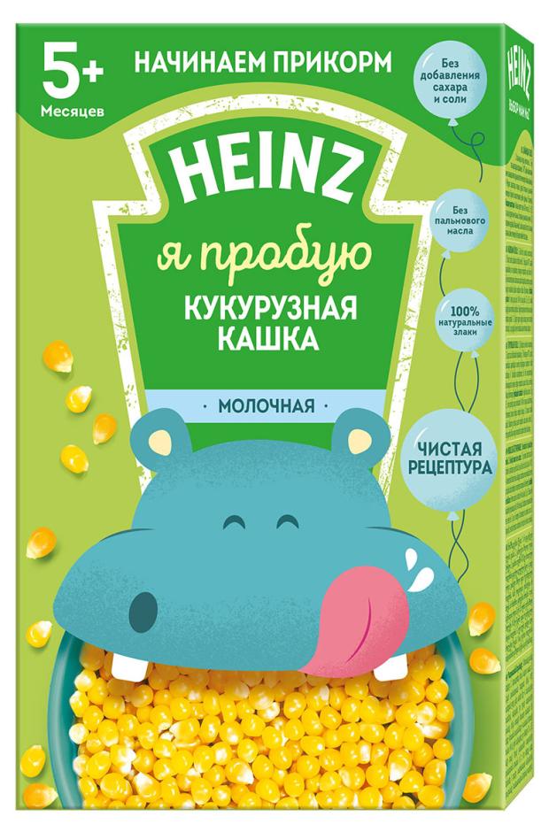 Каша молочная Heinz Я пробую кукурузная с 5 мес., 180 г