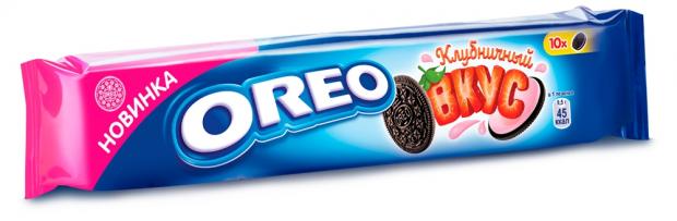 

Печенье с начинкой OREO какао и клубничный чизкейк, 95 г