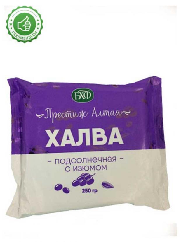 Халва Престиж Алтая подсолнечная с изюмом, 250 г