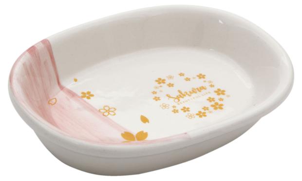 

Мыльница Sakura доломит белый розовый, 13,5х9,2х2,8 см