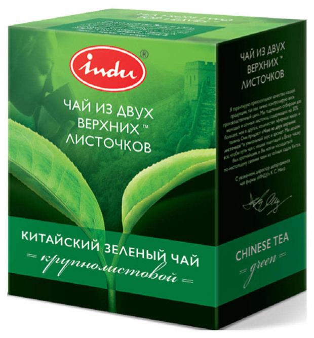 

Чай зеленый INDU Из двух верхних листочков китайский листовой, 90 г