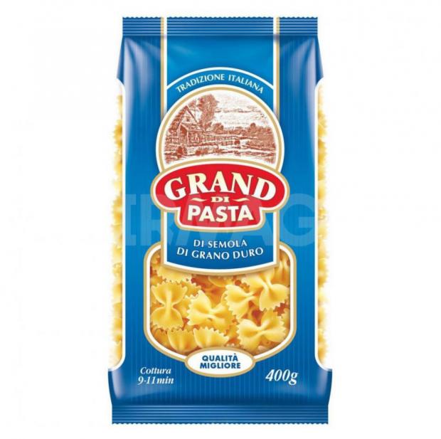 Макаронные изделия Grand Di Pasta Farfalle бабочки, 400 г макаронные изделия cavatappi grand di pasta 500 г