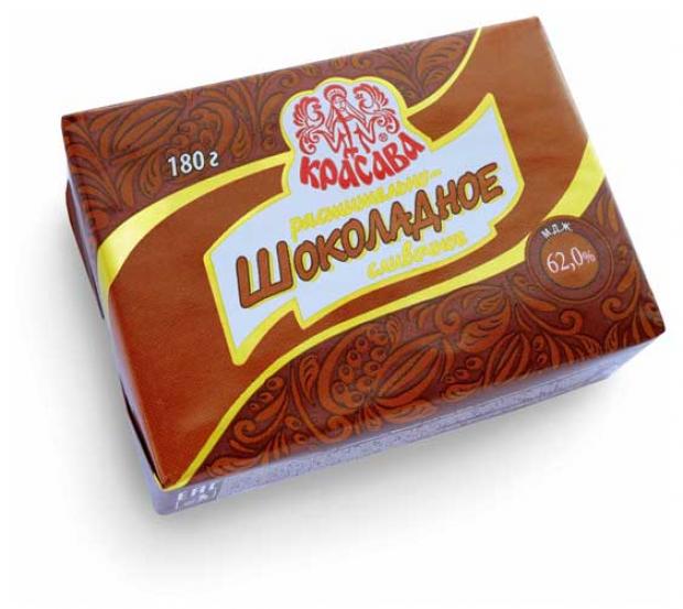 Продукт растительно-сливочный Красава шоколадный 62%, 180 г