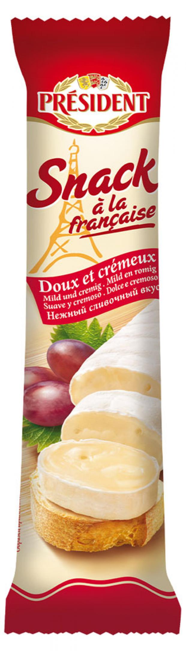 

Сыр мягкий President Snack à la Française с белой плесенью 60%, 170 г