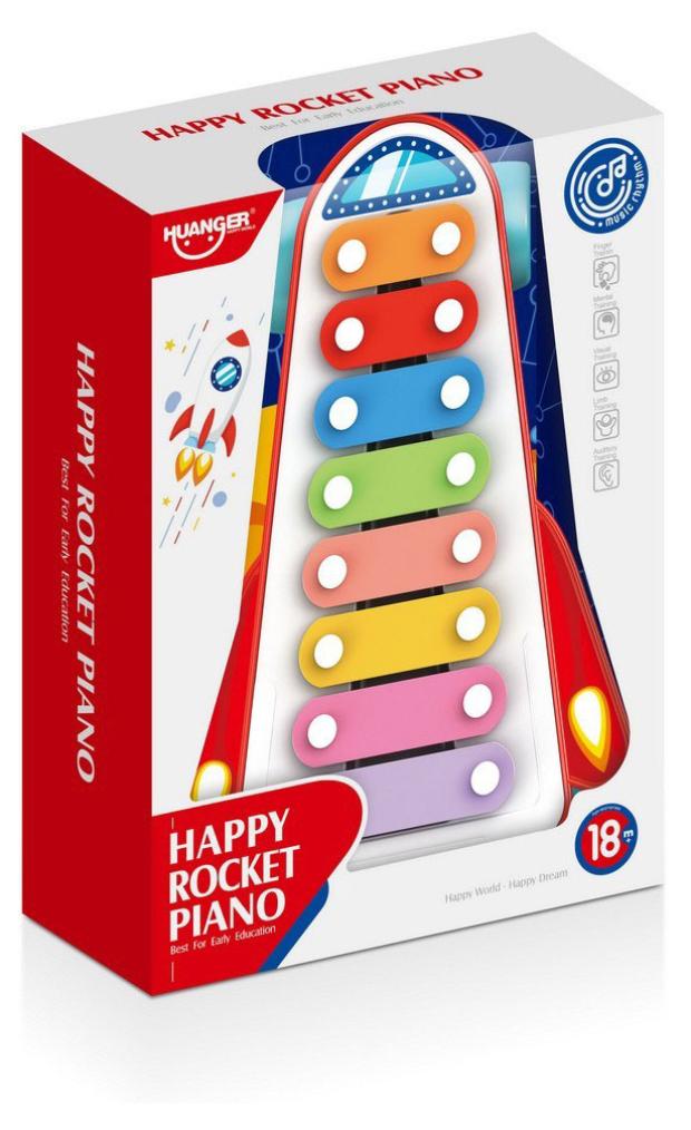 

Игрушка музыкальная Huanger Ксилофон Ракета