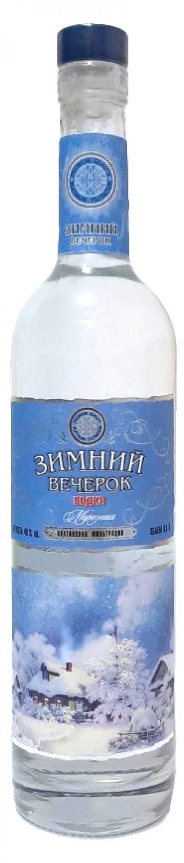 Водка Зимний вечерок Морозная Россия, 0,5 л