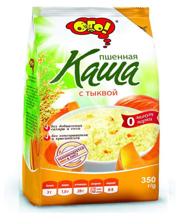 

Каша пшенная «ОГО!» с тыквой, 350 г