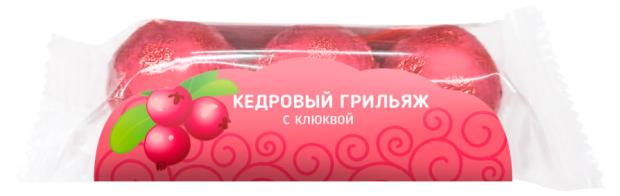 Грильяж кедровый Siberian Cedar с клюквой, 40 г