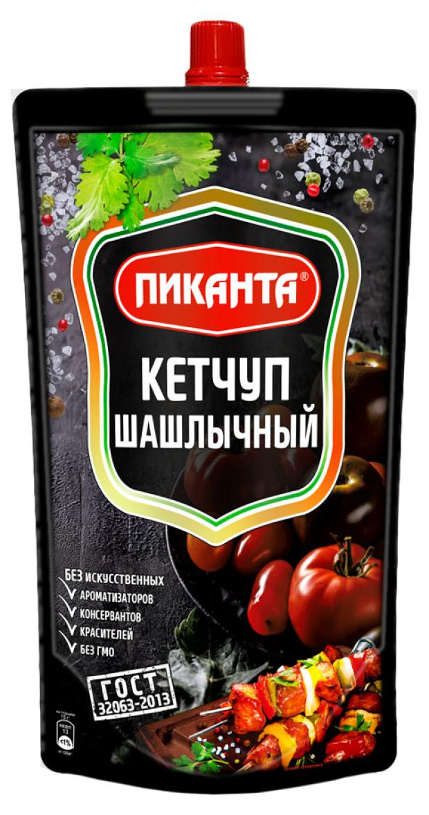 Кетчуп томатный Пиканта Шашлычный 280 г 92₽