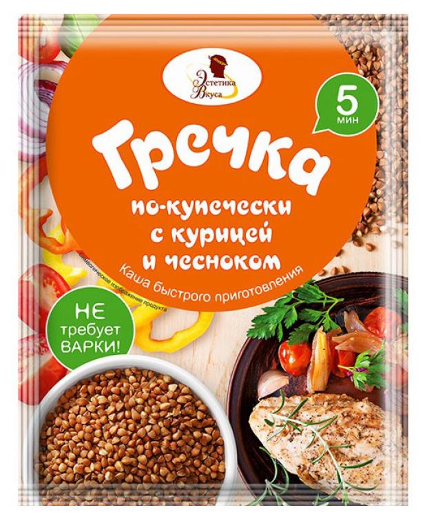 Гречка Эстетика Вкуса по купечески с курицей и чесноком, 40 г