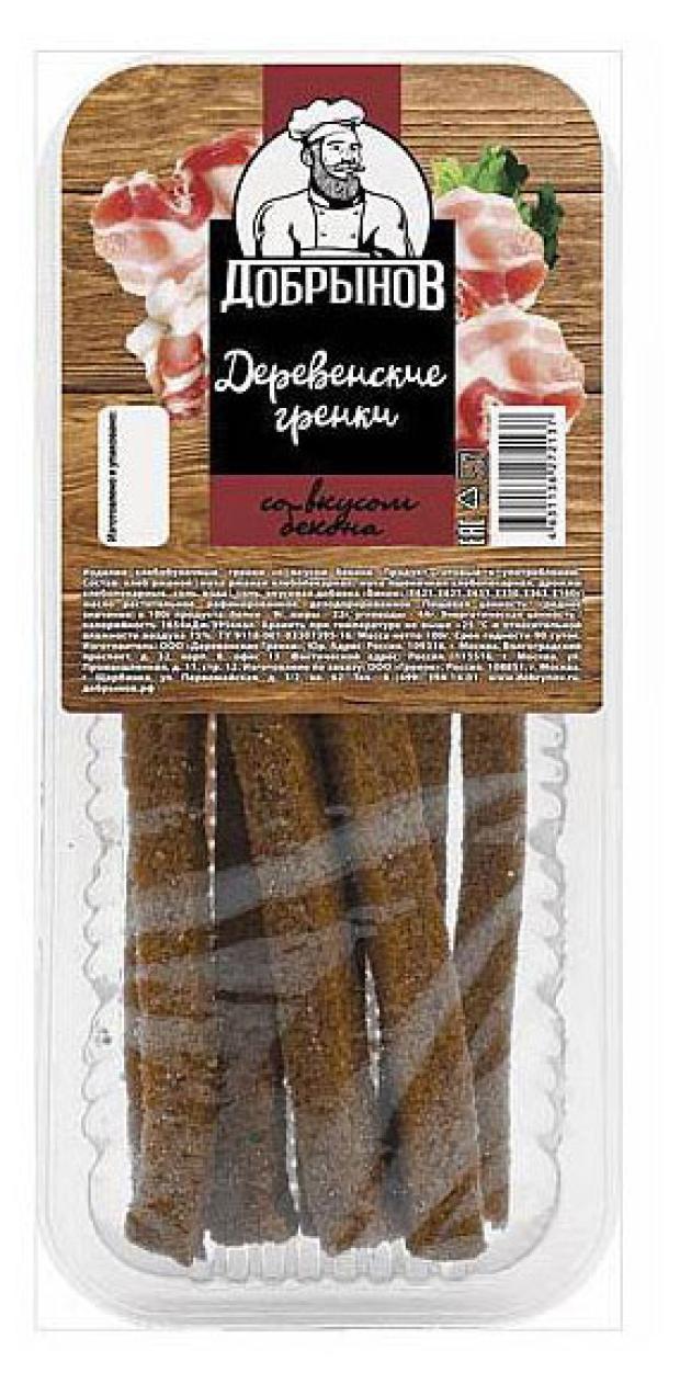 Гренки Добрынов деревенские бекон, 100 г