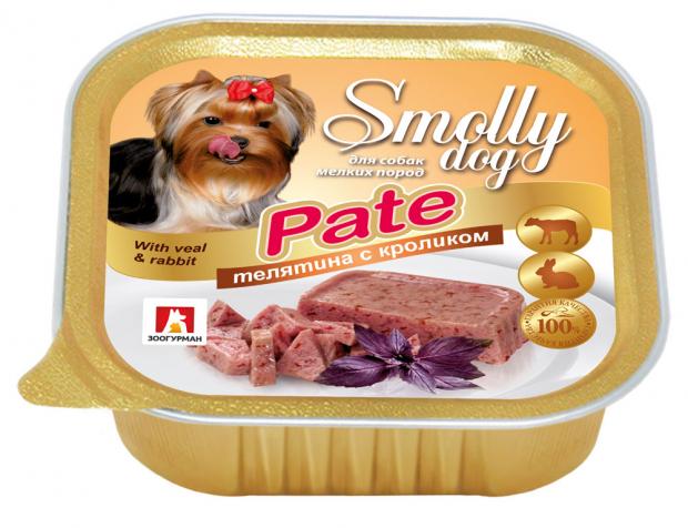 

Корм для собак «Зоогурман» Smolly dog Pate телятина с кроликом, 100 г