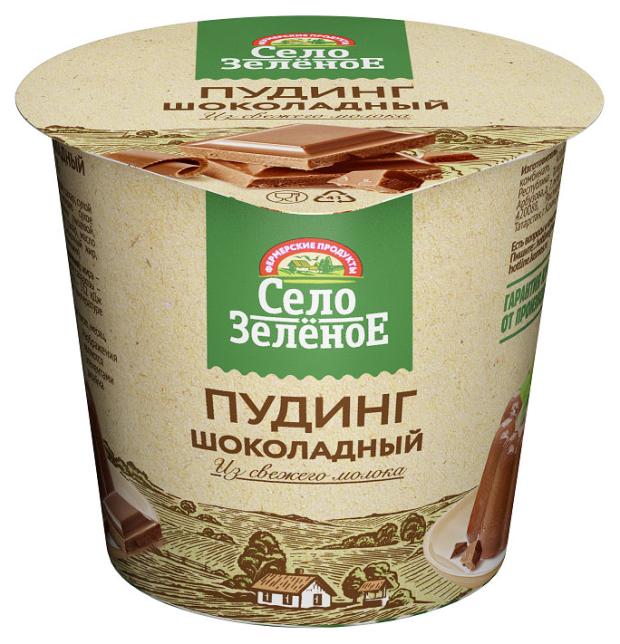 Пудинг Село Зеленое шоколад 3% БЗМЖ, 120 г