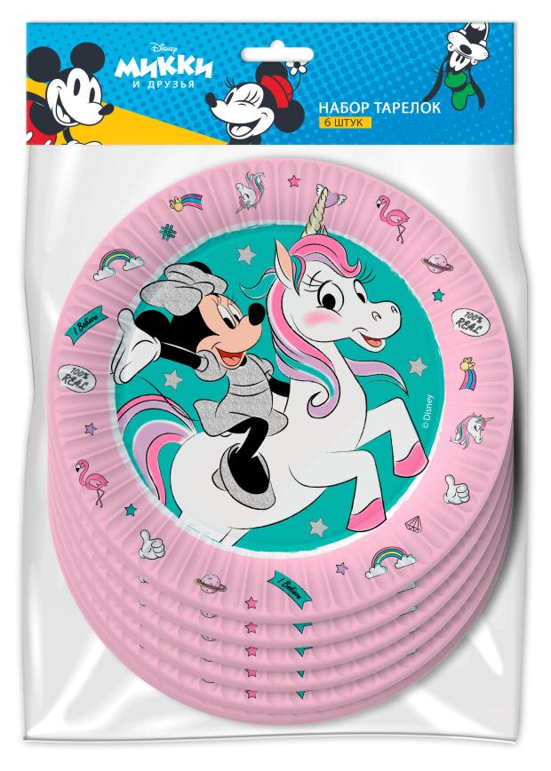 

Набор одноразовых тарелок Disney Mickeyminn, d 180 мм, 6 шт
