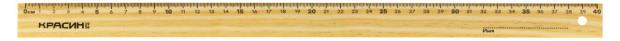 Линейка Красин дерево, 40 ми