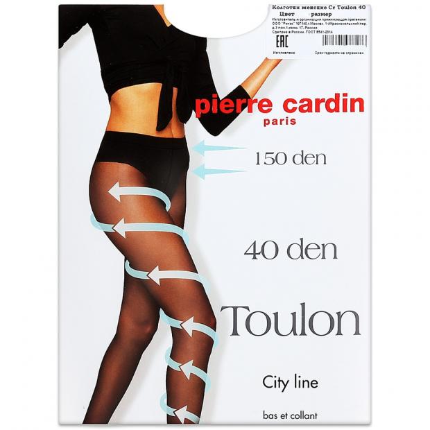 Колготки Pierre Cardin Toulon 40 nero, размер 4