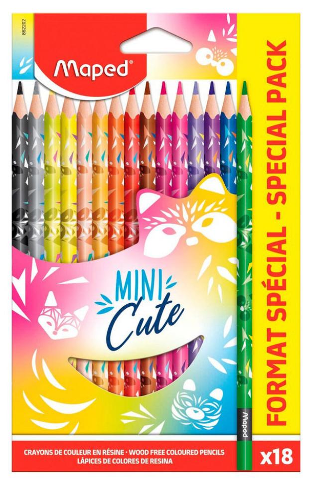

Карандаши цветные Maped Mini Cute, 18 цветов