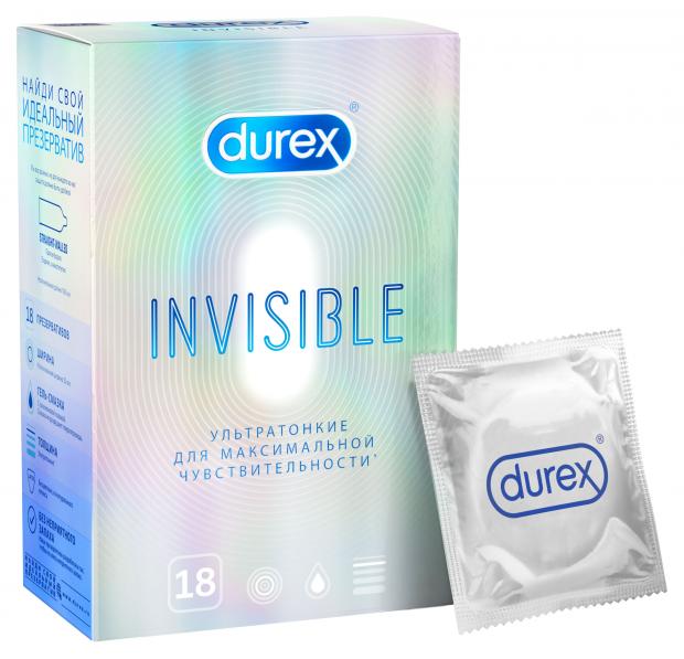 Презервативы Durex Invisible ультратонкие для максимальной чувствительности