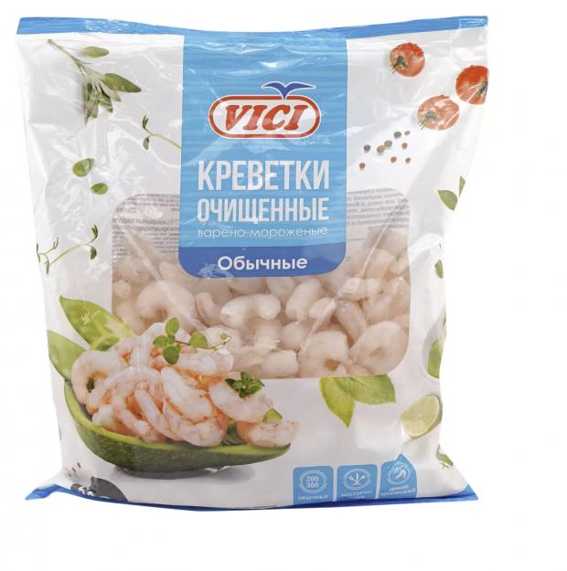 Креветки VICI Обычные очищенные, 500 г креветки королевские океан вкуса очищенные с хвостом 41 50 500 г