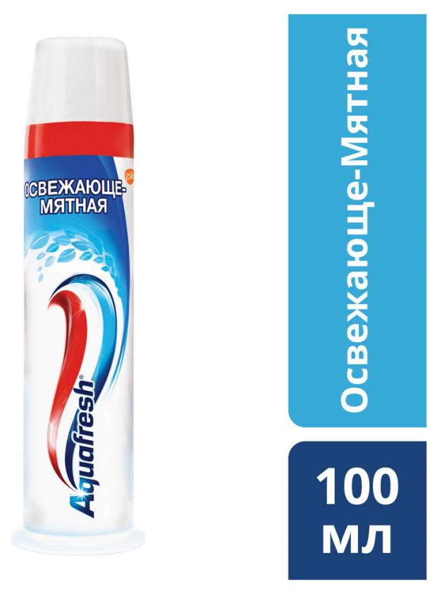 

Зубная паста Aquafresh освежающе-мятная помпа, 100 мл