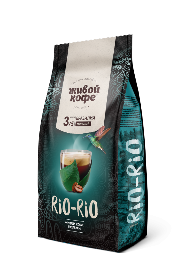 

Кофе молотый «Живой Кофе» Rio-Rio натуральный, 200 г