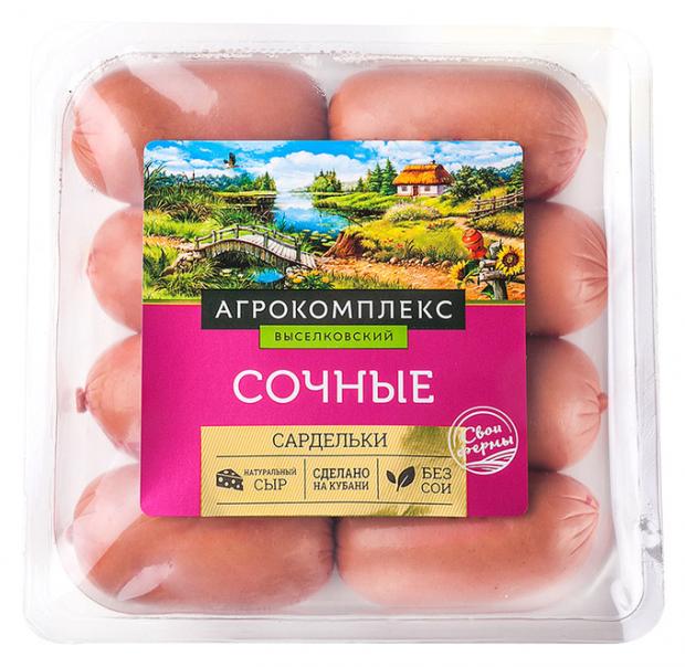 Сардельки мясные Агрокомплекс Выселковский Сочные, 420 г