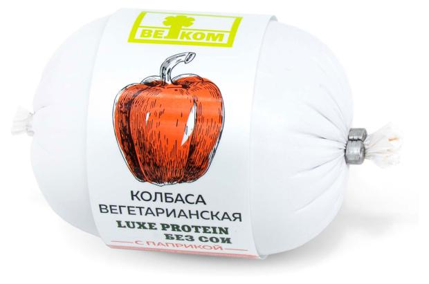 Колбаса вегетарианская Павловская Слобода с паприкой, 300 г колбаса вегетарианская велком с паприкой 300 г