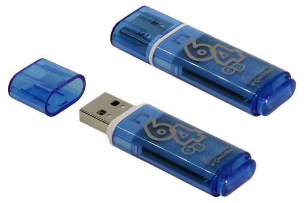 

Флеш-накопитель SmartBuy 64Gb Glossy голубой