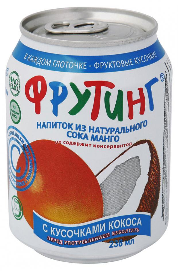 

Напиток сокосодержащий Fruiting манго с кусочками кокоса, 0,238 мл