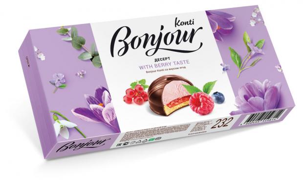 Десерт Bonjour со вкусом ягод, 232 г