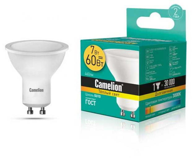

Лампа светодиодная Camelion LED7-GU10/830/GU10