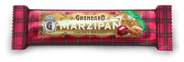 

Батончик глазированный GRONDARD Cherry Brandy Марципановый с кусочками вишни и коньяком, 50 г
