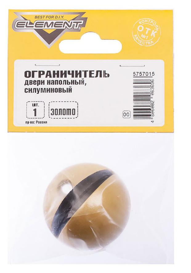 

Ограничитель двери Element напольный силумин золото, 1 шт