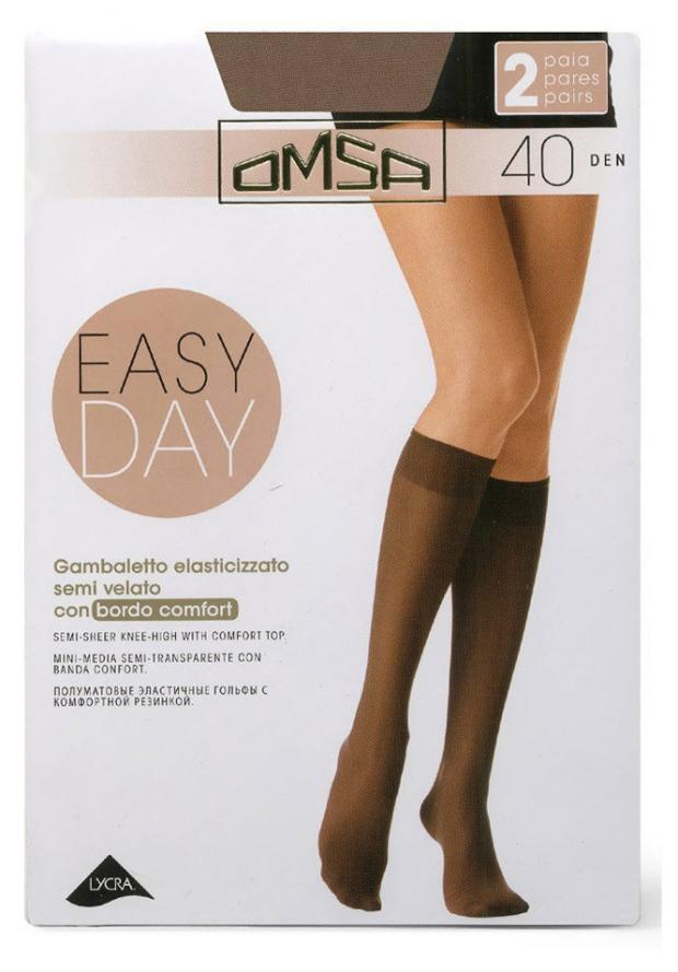 Гольфы OMSA EASY DAY 40 caramello, размер 1/2