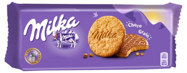 

Печенье Milka Choko Grain в молочном шоколаде, 168 г