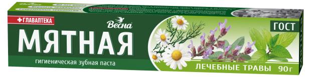 

Зубная паста Весна мятная лечебные травы, 90 г