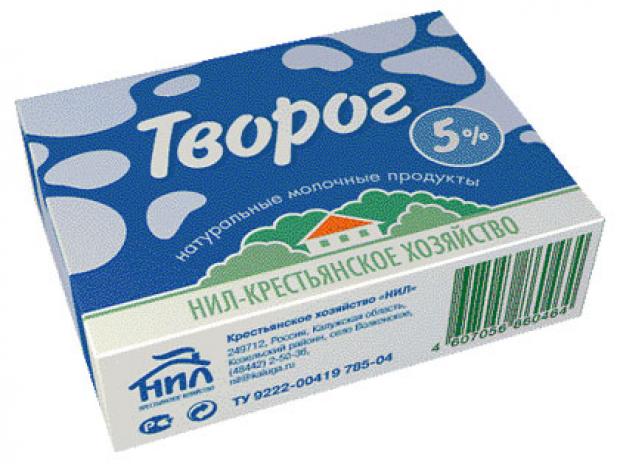 Творог Нил 5% БЗМЖ, 200 г